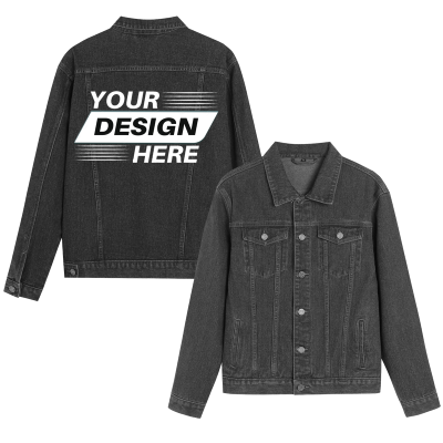 Personalized Unisex Casual Denim Jacket