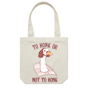 To Honk Or Not To Honk Personalized Casual Canvas Tote Bag