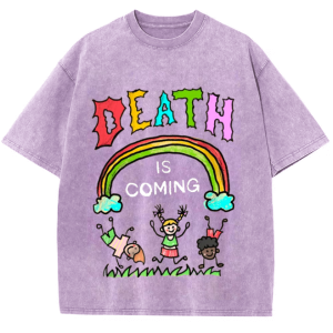 Snowflake Vintage Death Is Coming Cotton T-Shirt