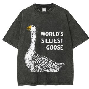  Snowflake Vintage World's Silliest Goose Cotton T-Shirt