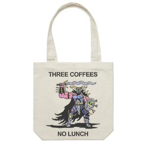 No Lunch Personalized Casual Canvas Tote Bag