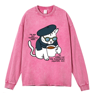 Me Ven Muy Tranquilx  Heavy Duty Vintage Washed Sweatshirt