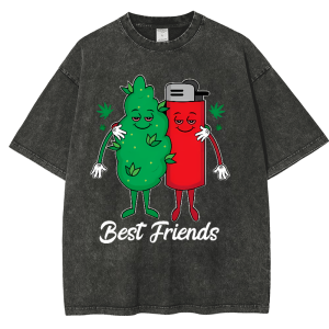 Best Friends  Snowflake Vintage Cotton T-Shirt