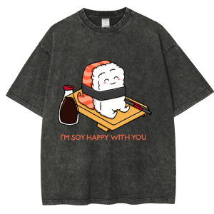 I'm Soy Happy With You Snowflake Vintage Cotton T-Shirt