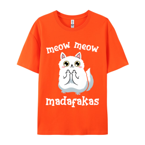 Meow Meow Madafakas Women's Personalized Combed Cotton T-shirt