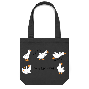 Silly Goose In Training Personalized Casual Canvas Tote Bag