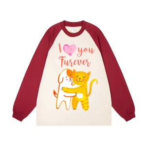 I Will Always Love You Unisex Personalized Customization Cotton Raglan Sweatshirt