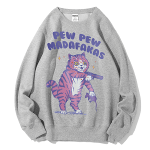 Pew Pew Heavy Weight Fleece Crewneck Sweatshirt