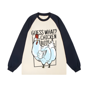 Guess What Unisex Personalized Customization Cotton Raglan Sweatshirt