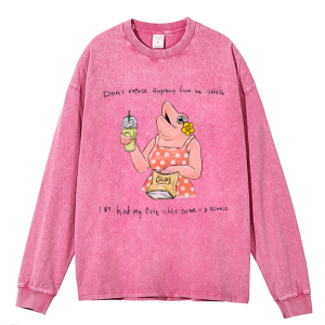Don't Expect Anything From Me Heavy Duty Vintage Washed Sweatshirt