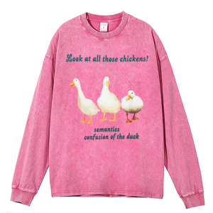 Look At These Chickens Heavy Duty Vintage Washed Sweatshirt