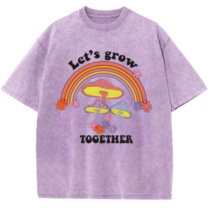 Let's Grow Together Snowflake Vintage Cotton T-Shirt