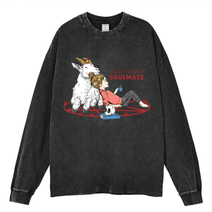 Caring For Your Soulmate Heavy Duty Vintage Washed Sweatshirt