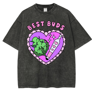 Best Buds Snowflake Vintage Cotton T-Shirt