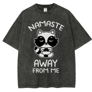 Namaste Away From Me Snowflake Vintage Cotton T-Shirt