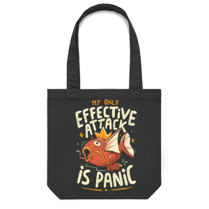  Effective Attack Is Panic Personalized Casual Canvas Tote Bag