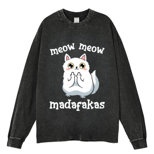 Meow Meow Madafakas Heavy Duty Vintage Washed Sweatshirt