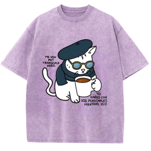 Me Ven Muy Tranquilx Snowflake Vintage Cotton T-Shirt