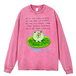 All the places where frogs have been.Heavy Duty Vintage Washed Sweatshirt