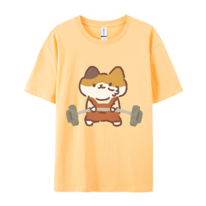 Weightlifting Kitten Women's Personalized Combed Cotton T-shirt