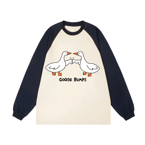  Goose Bumps Unisex Personalized Customization Cotton Raglan Sweatshirt