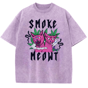 Smoke Snowflake Vintage Cotton T-Shirt