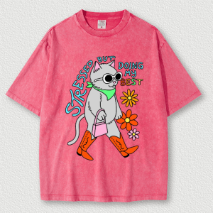 Spring And Summer Children's Washed Cotton T-Shirt