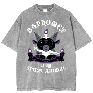 Baphomet Snowflake Vintage Cotton T-Shirt