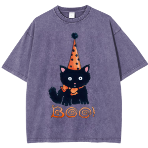 Boo Snowflake Vintage Cotton T-Shirt