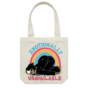 Emotionally Unavailable Personalized Casual Canvas Tote Bag