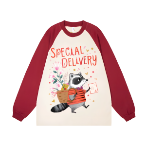 Special Delivery Unisex Personalized Customization Cotton Raglan Sweatshirt