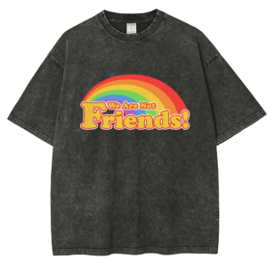 Snowflake Vintage We Are Not Friends Cotton T-Shirt