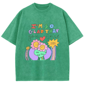 Snowflake Vintage So Glad That You Exist Cotton T-Shirt