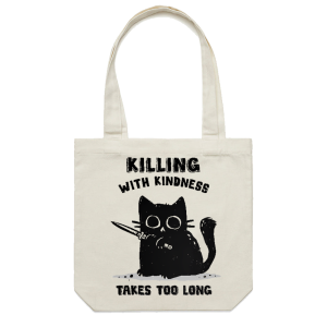 Killing With Kindness Personalized Casual Canvas Tote Bag