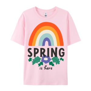 Spring Is Here Women Personalized Cotton T-shirt