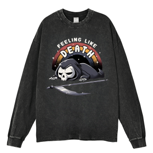 Feeling like death Heavy Duty Vintage Washed Sweatshirt