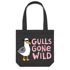  Gulls Gone Wild Personalized Casual Canvas Tote Bag