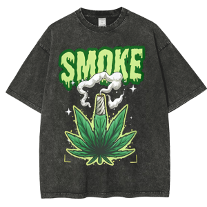 Smoke  Snowflake Vintage Cotton T-Shirt