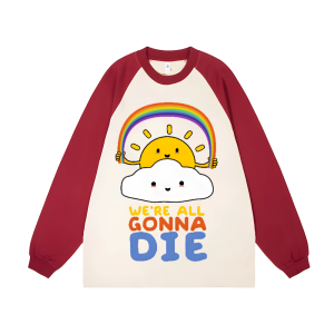 Sunshine and happy days Unisex Personalized Customization Cotton Raglan Sweatshirt