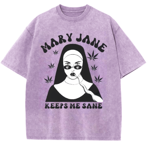 Mary Snowflake Vintage Cotton T-Shirt